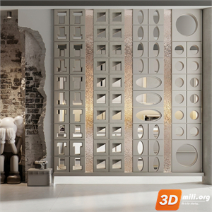 Folding screen Skp Files 